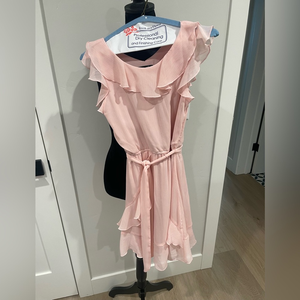 Pink Ruffle Spring Dress-Ava & Yelly - Picture 2 of 5